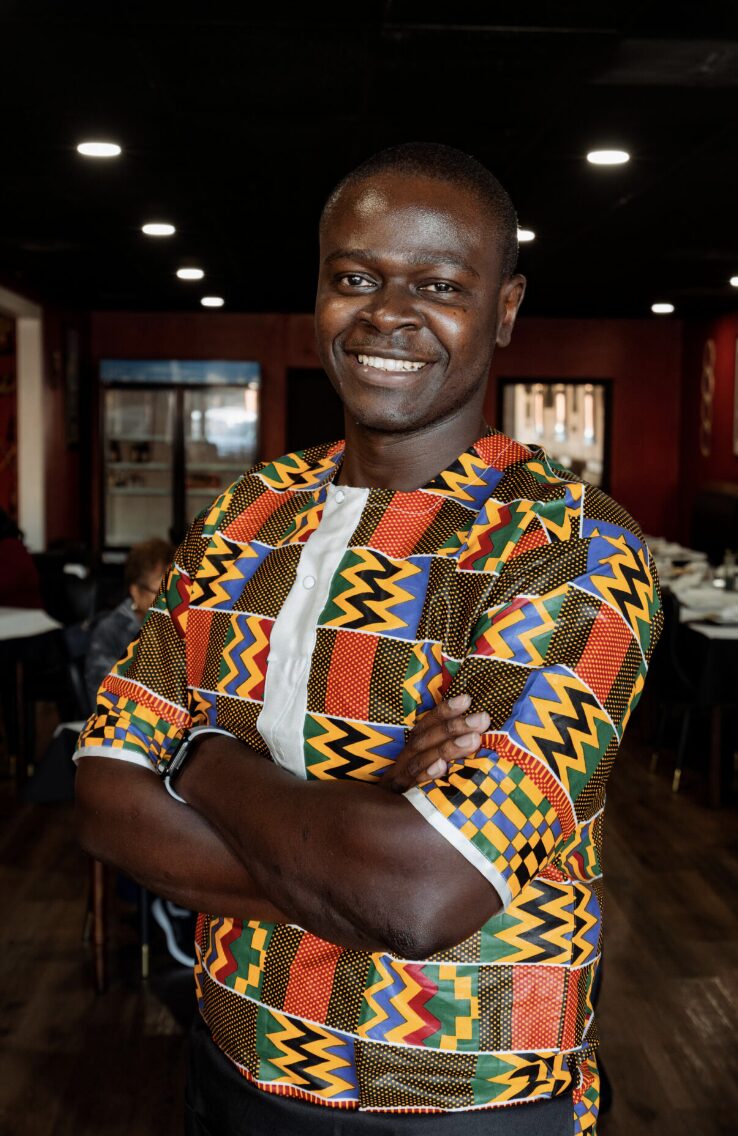 Portrait of Joseph Sambou, the owner of Sambou's African Kitchen